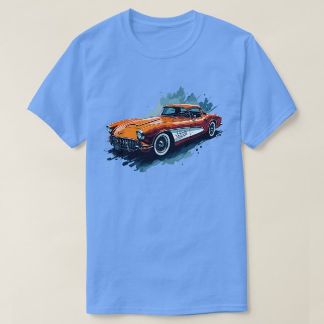 Classic Chevrolet Corvette 1953 T Shirt (Design framsida)