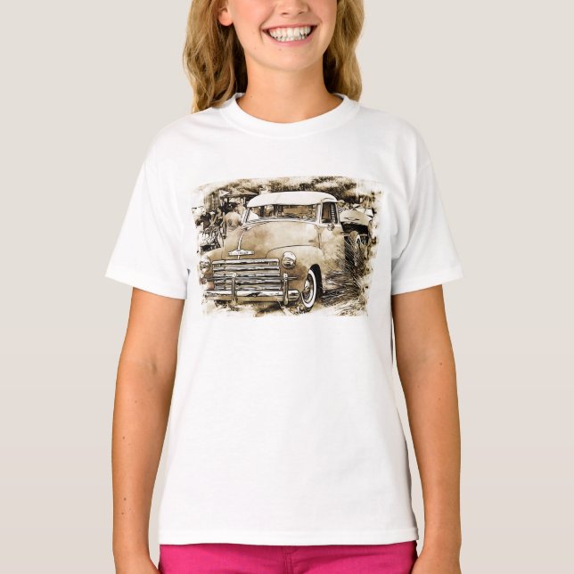 Classic Chevrolet Lastbil T-shirt (Framsida)