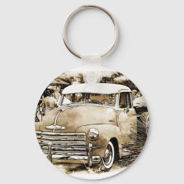 Classic Chevy Chevrolet Lastbil Nyckelring