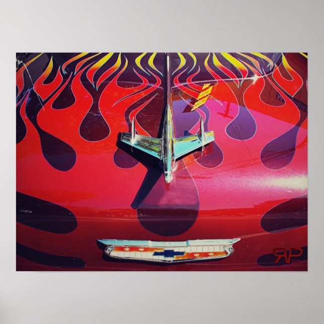 Classic Chevy Hot rod Poster (Framsidan)