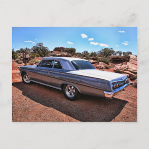 Classic Chevy Impala Muscle Car Vykort