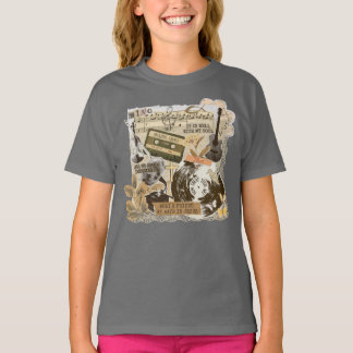 Classic Christian Hymns Songs Music Collage T Shirt