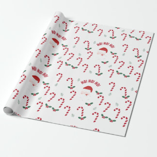 Classic Christmas Candy Cane Presentpapper