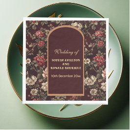 Classic Christmas Chinoiserie Romantic Wedding Pappersservett