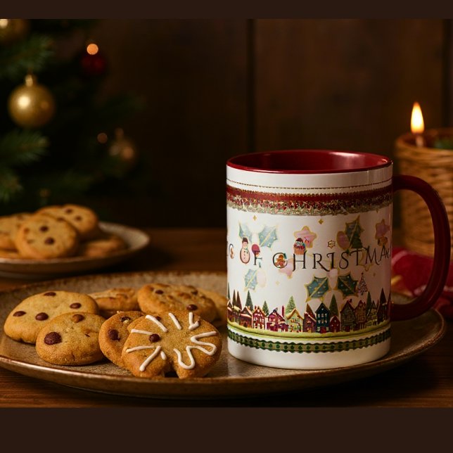 Classic Christmas Decorative Festive Jolly Mugg (Skapare uppladdad)