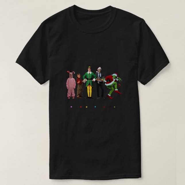 Classic Christmas Movie Character Friends Classic  T Shirt (Design framsida)