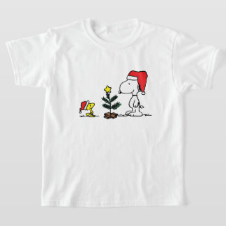 classic christmas snoopy and woodstock t shirt
