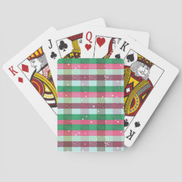Classic Christmas Stripes Pattern Casinokort