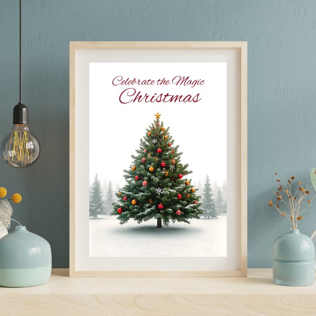 Classic Christmas Tree Holiday Poster (Skapare uppladdad)