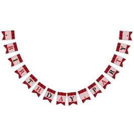 Classic Circus Färg Födelsedagsfest Vimplar