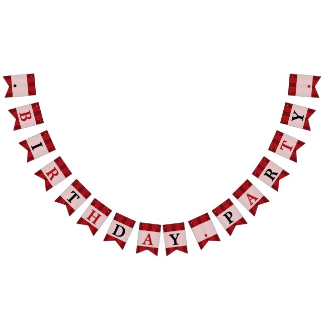 Classic Circus Färg Födelsedagsfest Vimplar (Alla)