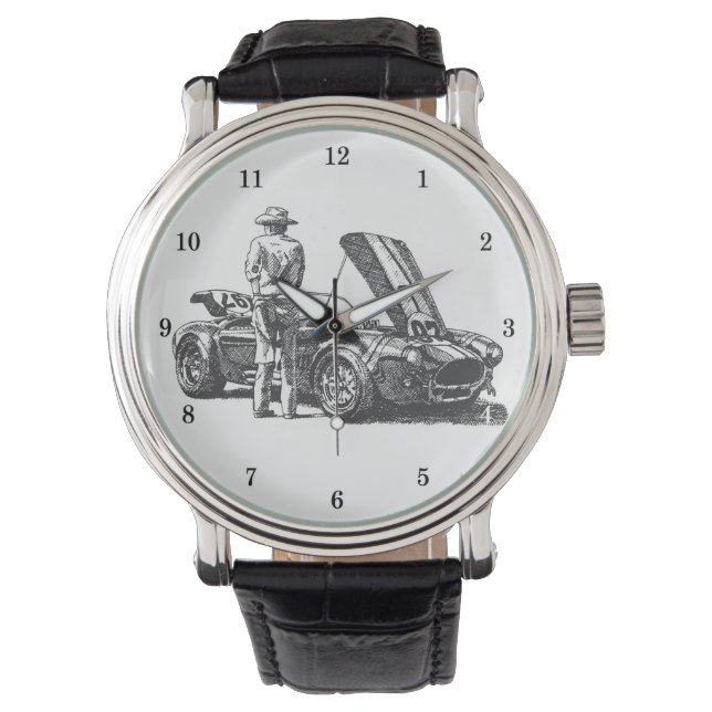 Classic Cobra Automobile Armbandsur (Framsida)