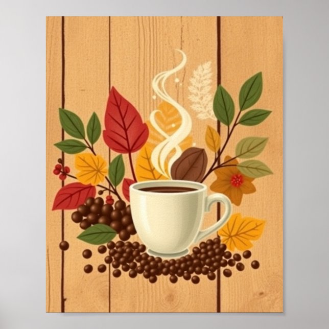Classic Coffee Illustration Poster (Framsidan)