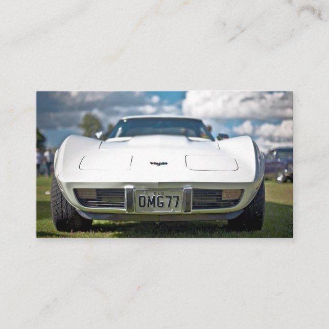 Classic Corvette Affärskort for Automotive (Framsida)