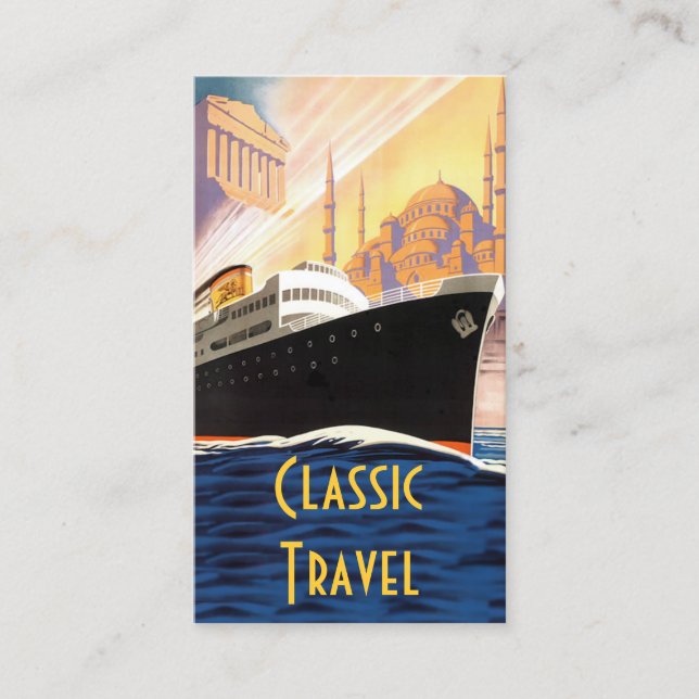 Classic Cruise Frakt Travel Visitkort (Framsida)