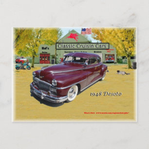 Classic Cruisin Cars 1948 Desoto Vykort