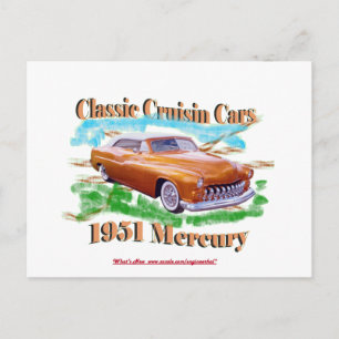 Classic Cruisin Cars 1951 Mercury Vykort
