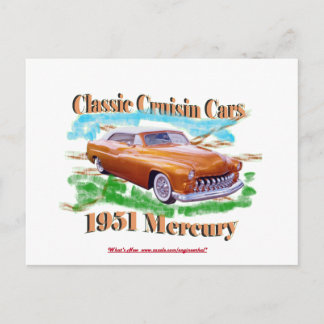 Classic Cruisin Cars 1951 Mercury Vykort