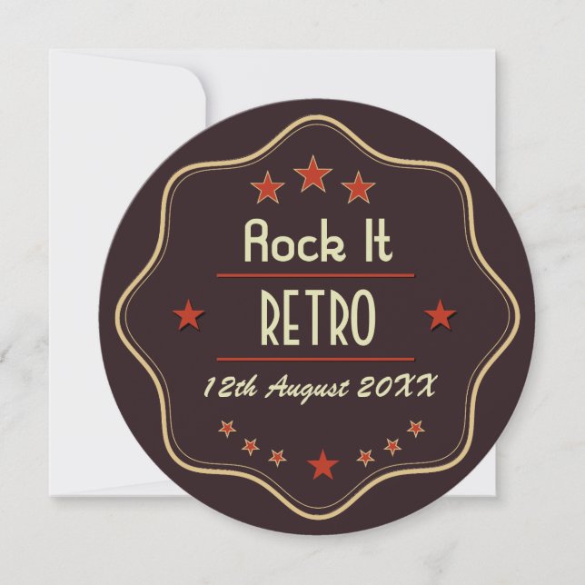 Classic Custom Text Retro Label (Framsida)