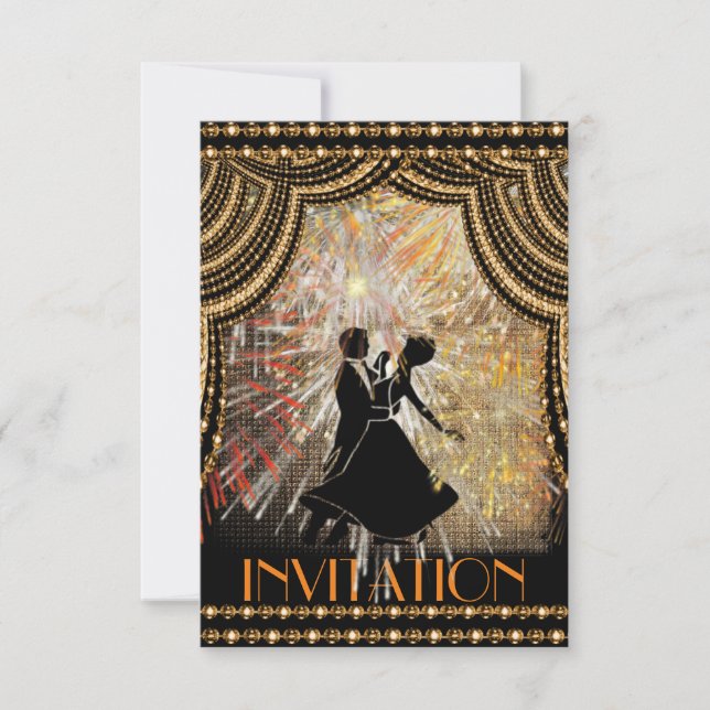 Classic Dance Party-inbjudan Inbjudningar (Framsida)