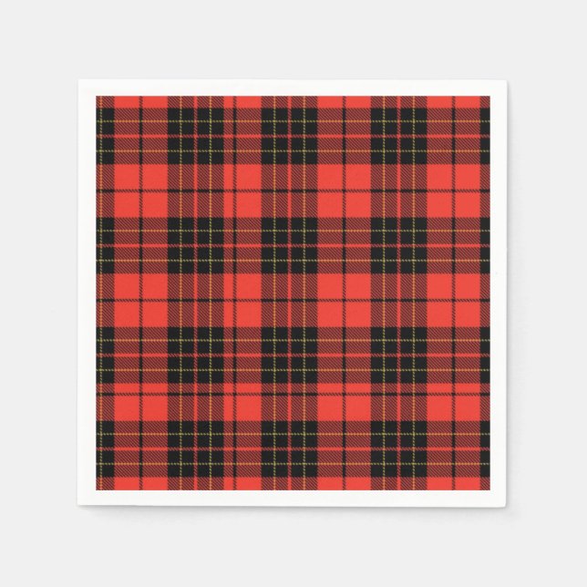 Classic Dark Red Baby Shower Napkins Pappersservett (Framsidan)