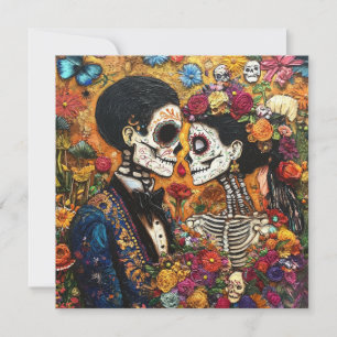 Classic Día de los Muertos Inbjudningar
