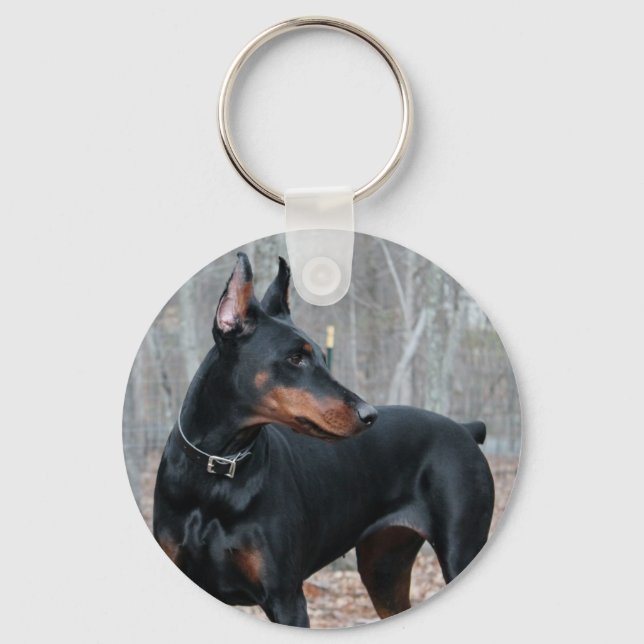 Classic Doberman nyckelring (Framsida)
