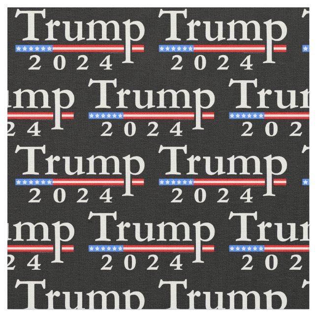 Classic Donald Trump 2024 Mönster Tyg (Närbild)