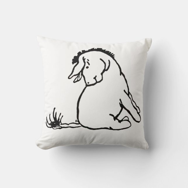 Classic Eeyore Tittar vid Hans Svan-2 Side Kudde (Framsida)