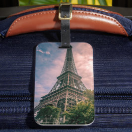 Classic Eiffel Torn Paris Frankrike Photo Bagagebricka