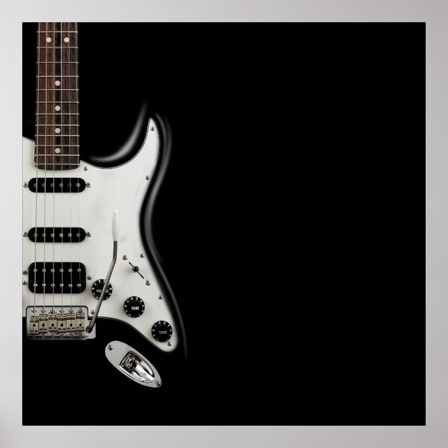 Classic Electric Guitar - Iconic Stratocaster Poster (Framsidan)