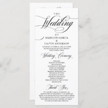 Classic Elegance Black Script, Bröllop Ceremony