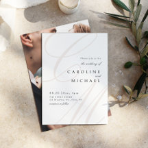 Classic Elegance calligraphy monogram bröllop