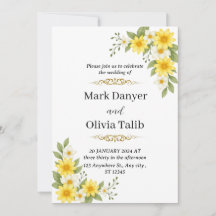 Classic Elegant bröllop-inbjudan - tidslös