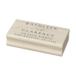 Classic Elegant bröllop Returadress Stämpel