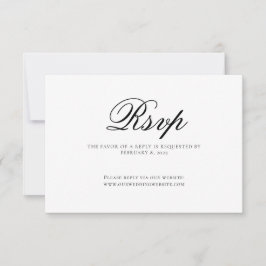 Classic Elegant Script Wedding OSA Kort