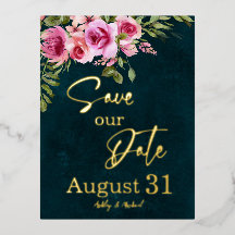 Classic Emerald Grönt Burgundy Mörk Moody Bröllop