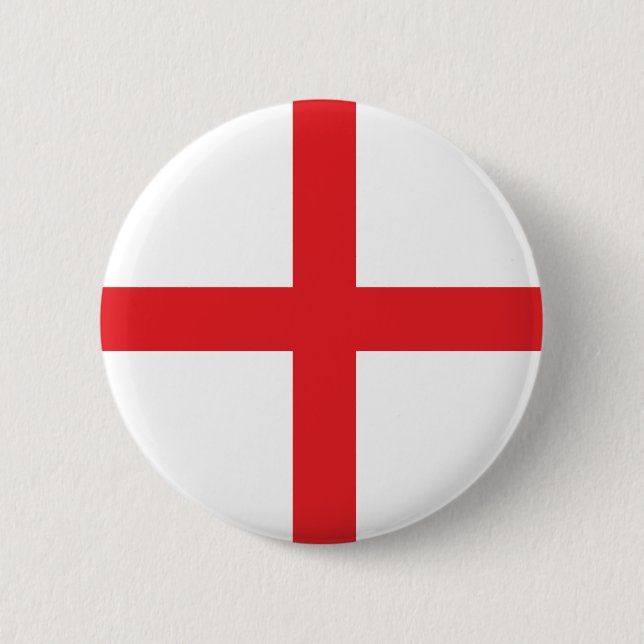 Classic England Flagga - St. George's Kor Knapp (Framsida)