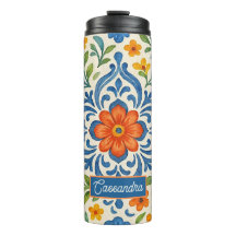 Classic Ethnic Mediterranean Blommigt Art Mönster