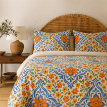 Classic Ethnic Mediterranean Blommigt Art Mönster