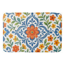 Classic Ethnic Mediterranean Blommigt Art Mönster