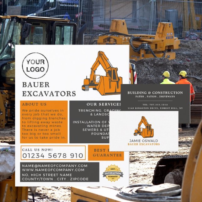 Classic Excavator, Builders Advertising Flygblad (Skapare uppladdad)