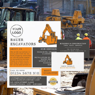 Classic Excavator, Builders Advertising Reklamblad