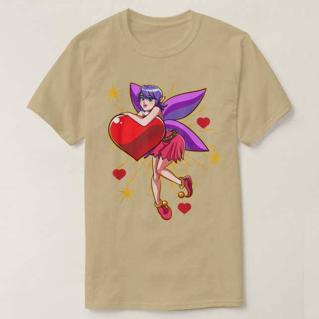 Classic Fairy Tale Lover Flying Garden Flower Fant T Shirt (Design framsida)