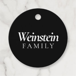 Classic Family Name Purim Gåvor Etiketter