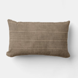 Classic Faux Linen Brown Dekorativ kudde