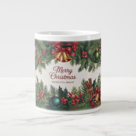 Classic Festive Garland Jumbo Mugg