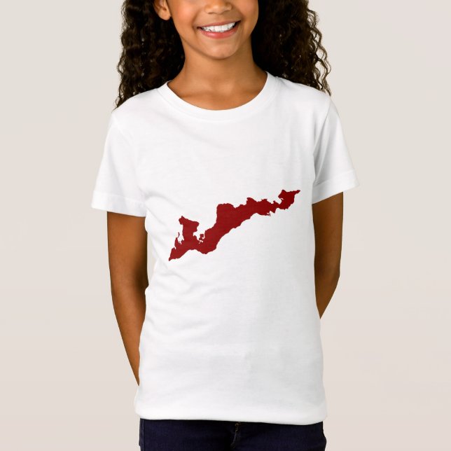 Classic Fishers Island Logotyp Shirt - Red Tröja (Framsida)