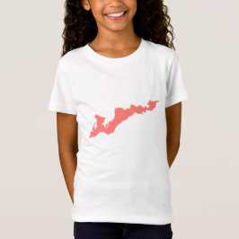 Classic Fishers Island Logotyp Shirt - Rosa Tee Shirt