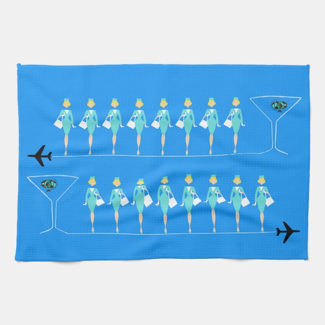 Classic Flight Attendant Kitchen Towel Kökshandduk (Horisontell)